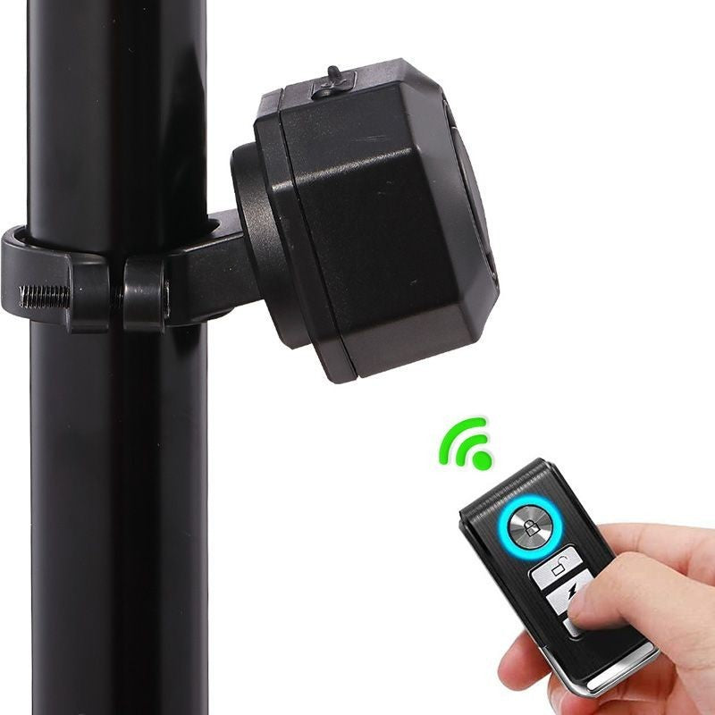Black Rechargeable Bicycle Seat Bike Alarm