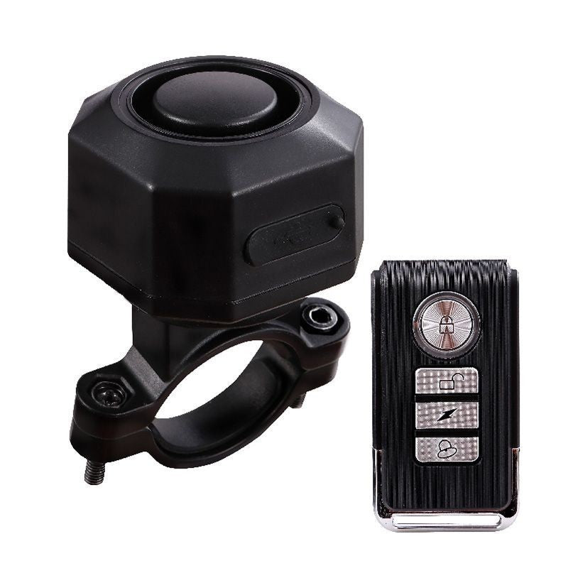 Black Rechargeable Bicycle Seat Bike Alarm